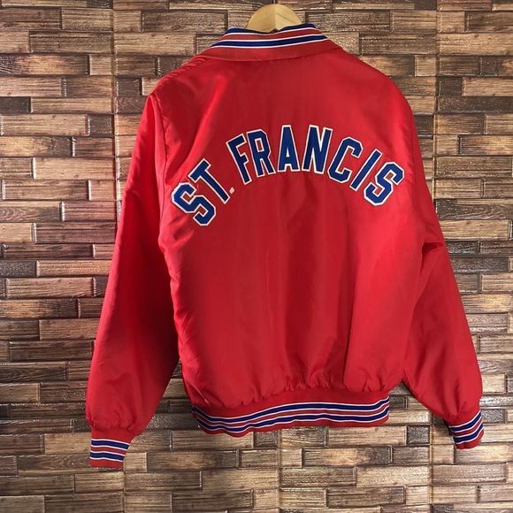 Vintage 70’s St Francis Jacket Unisex Large Red&Blue - Picture 2 of 15